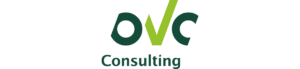 OVC Consulting logo in white background
