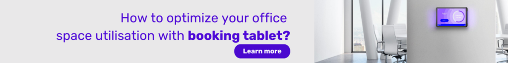 Booking tablet for meeting room booker