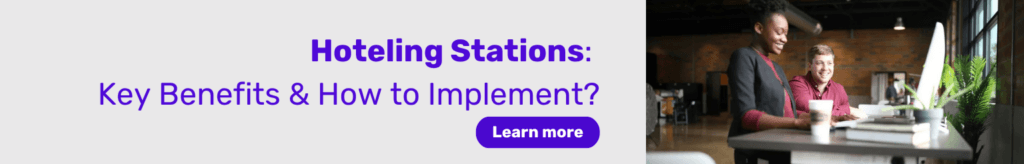 Permanent hotelling to hoteling stations